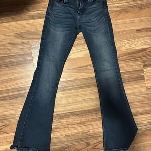 Women's Dark Blue Flared Jeans